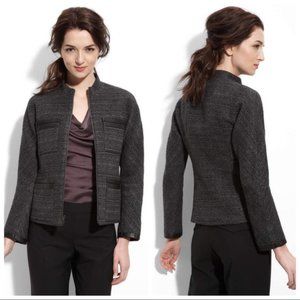 Theory Dorian Faux Leather Trim Jacket Size 4